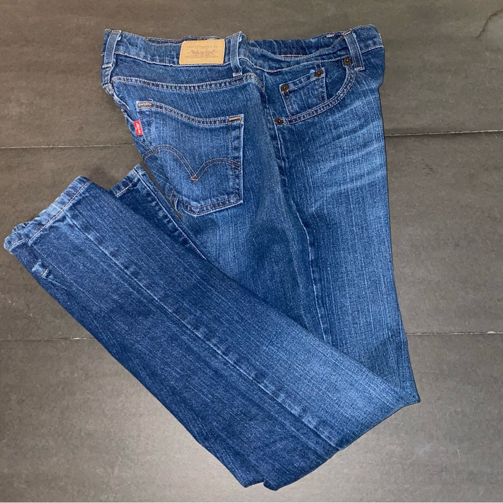 Levi's Size 10 Medium Curvy Boot Cut 529 Jeans - Dark Blue - Picture 4 of 15